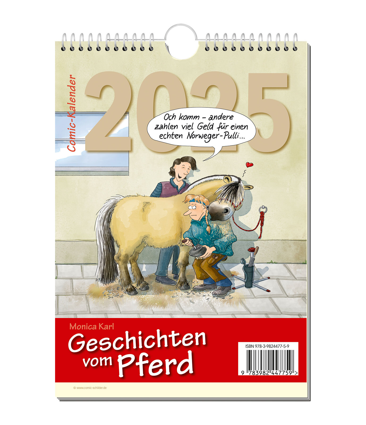 Paardenverhalen: comic kalender 2025