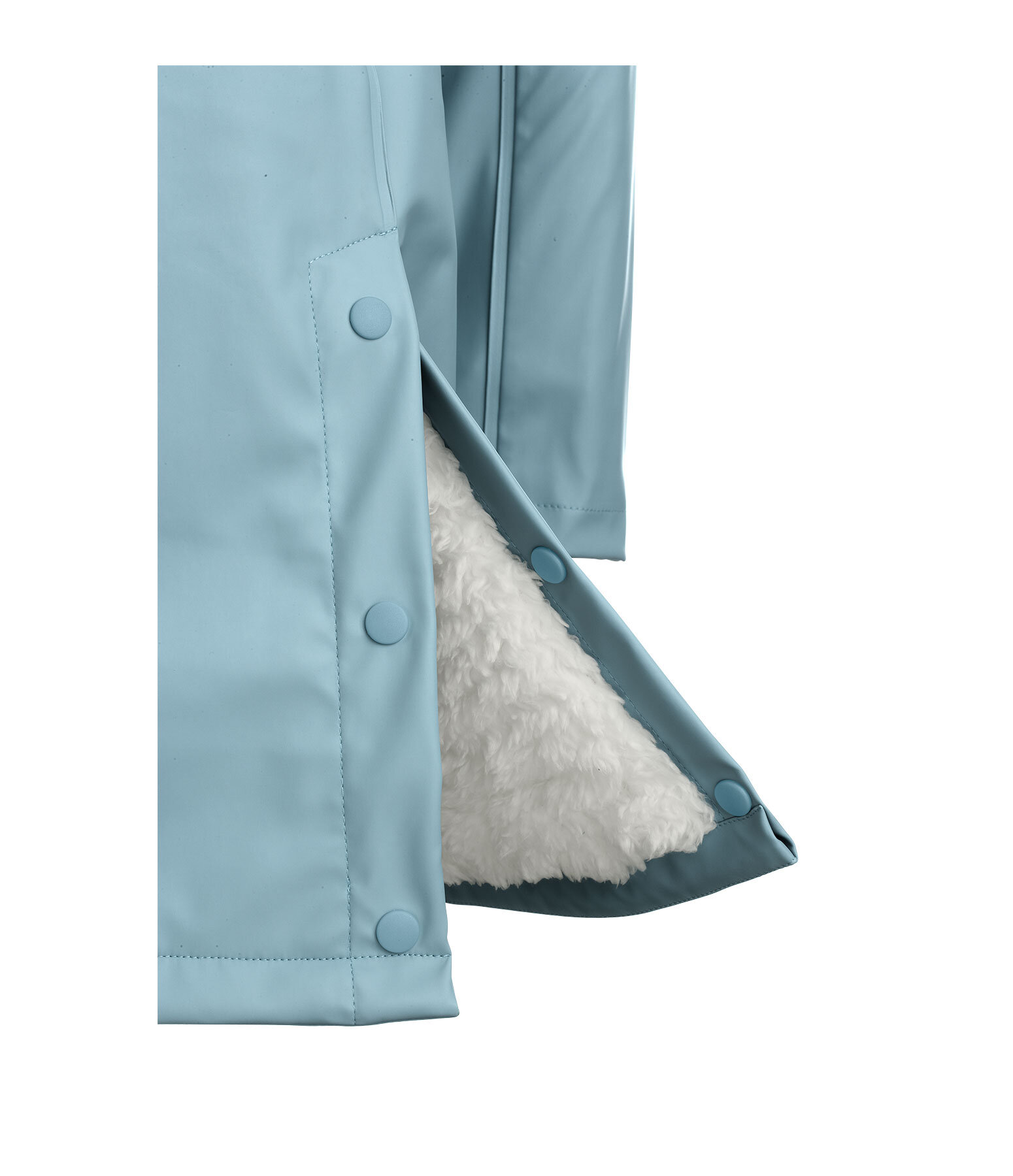 teddyfleece regenjas Stella II met capuchon