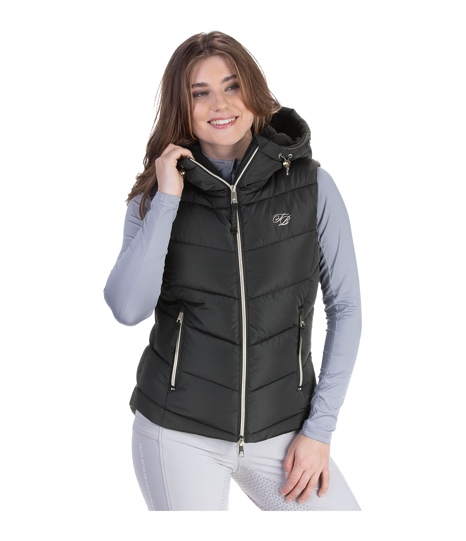 Lena bodywarmer met capuchon