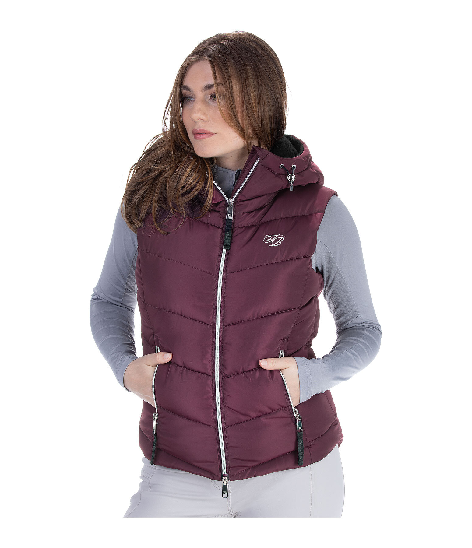 Lena bodywarmer met capuchon