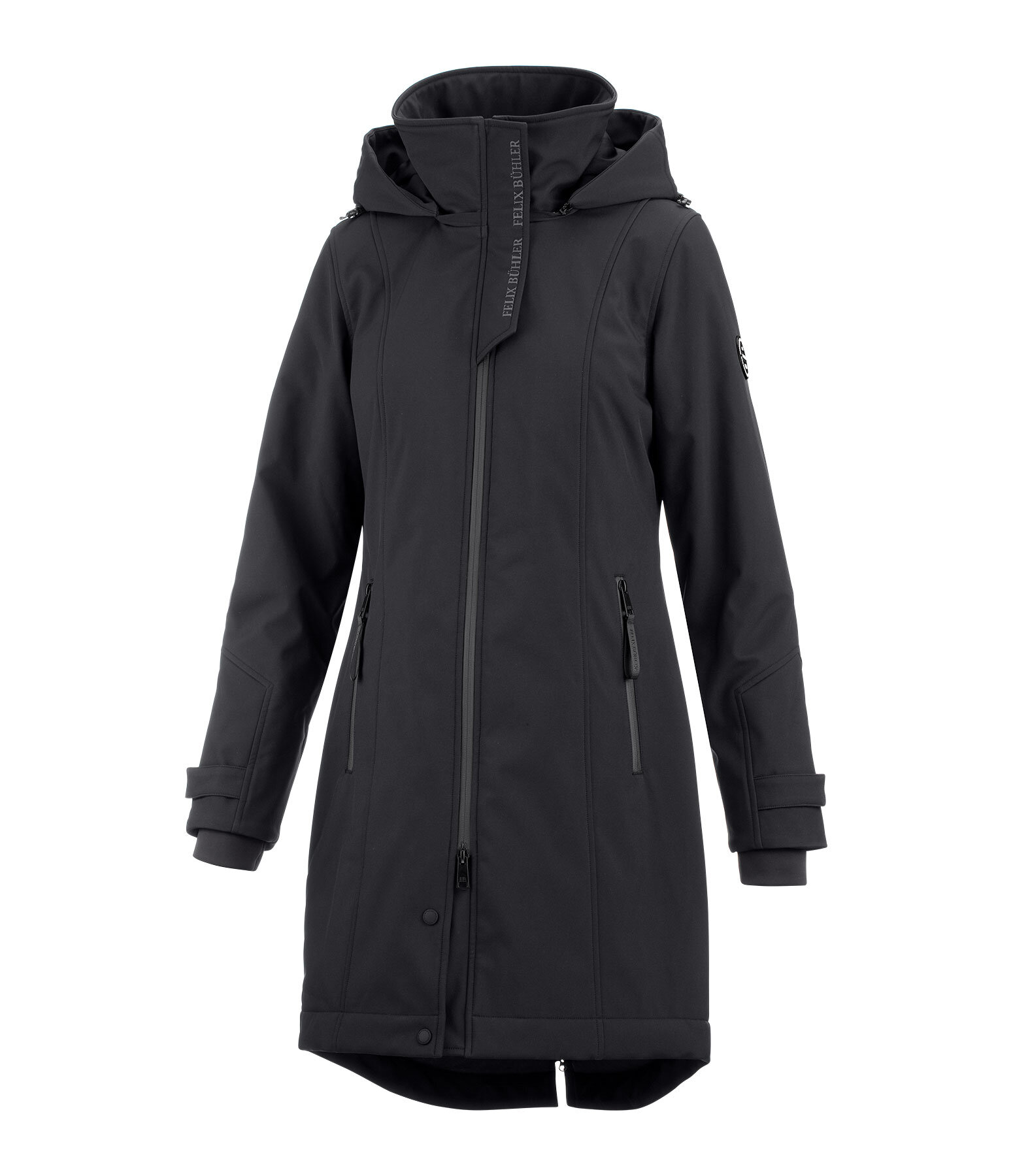 softshell rij-jas Aurelie met capuchon