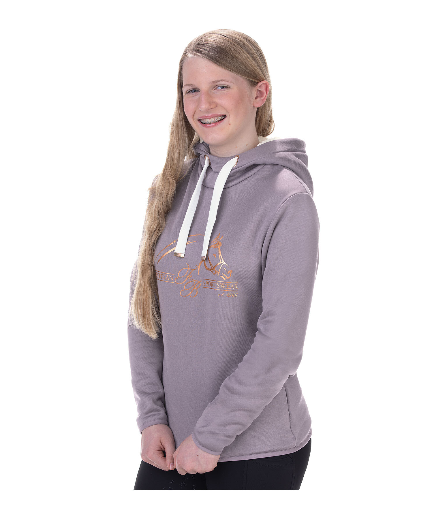 kids performance stretch hoodie Bijou