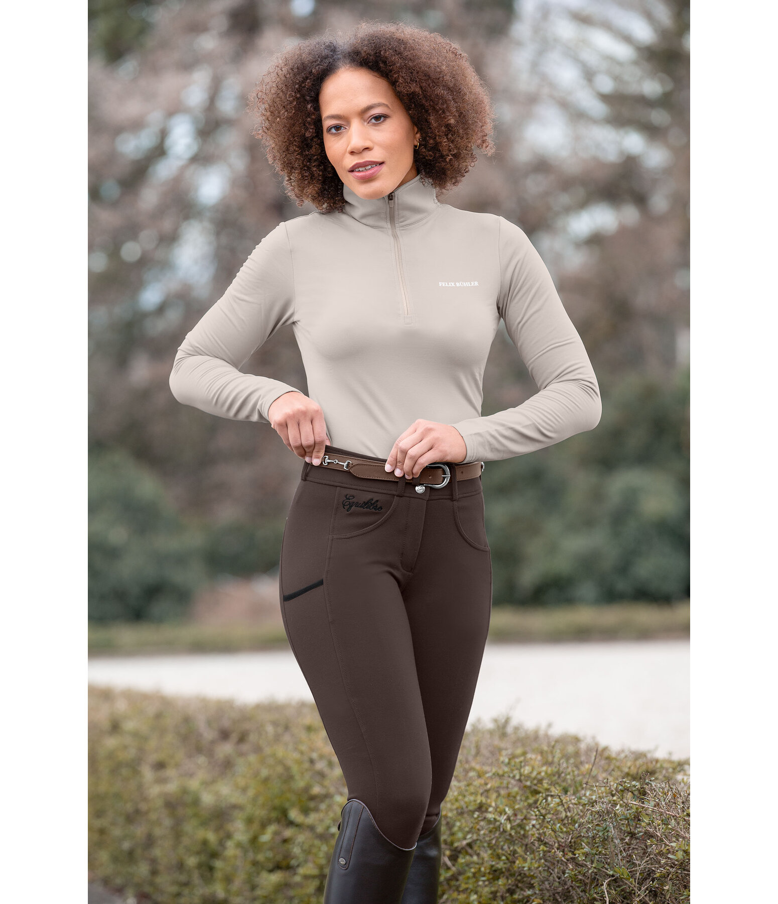 high waist grip rijbroek Juliane