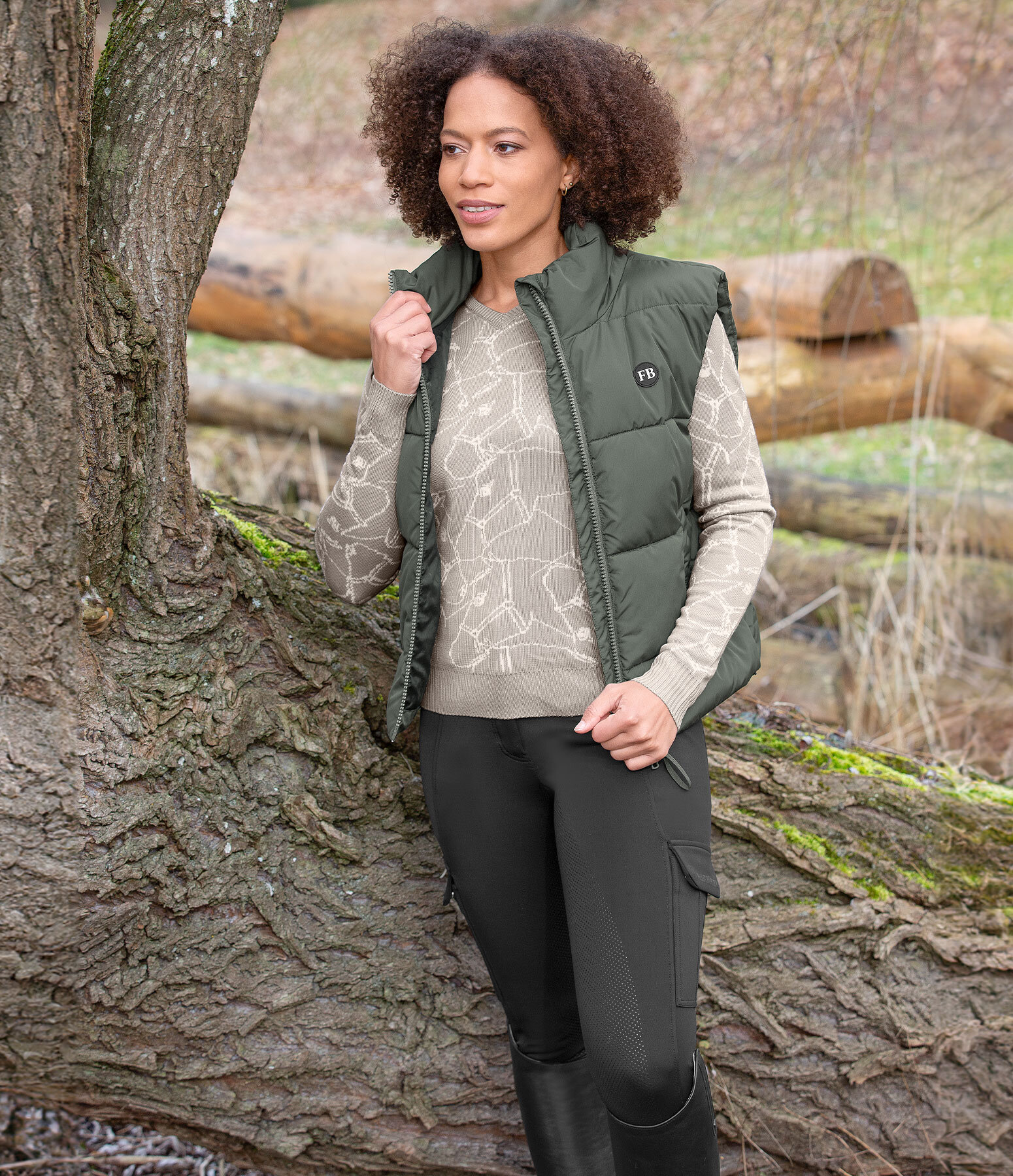 Dames-Outfit Liana in forest