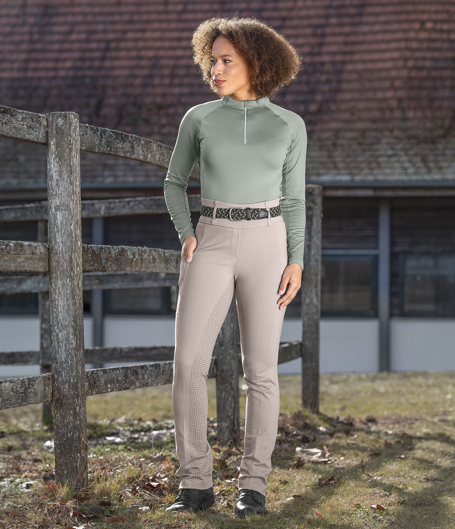 Dames-Outfit Theresa in taupe