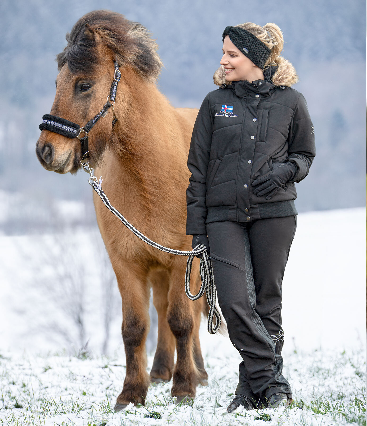 IJsland-Outfit Elgur in zwart