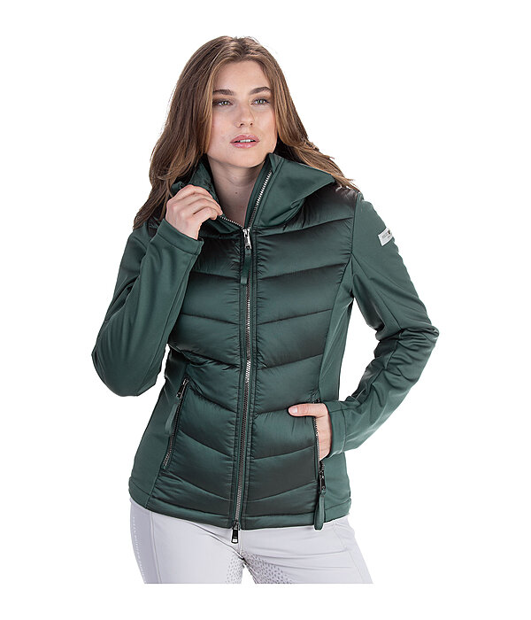 softshell combi rij-jas Claire met capuchon