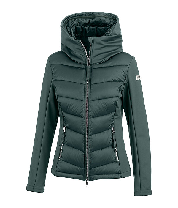 softshell combi rij-jas Claire met capuchon