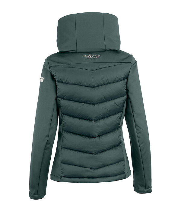 softshell combi rij-jas Claire met capuchon