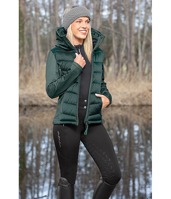 softshell combi rij-jas Claire met capuchon